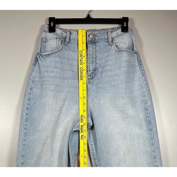 Fashionova High Rise, Baggy Straight Leg Jeans, Light Wash, Size 11 - Picture 4 of 6